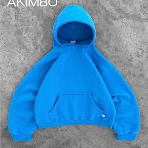 Akimbo unisex Blue Hoodie